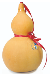 A gourd with a red ribbon

AI-generated content may be incorrect.