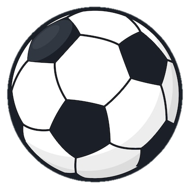 Soccer ball background in flat style