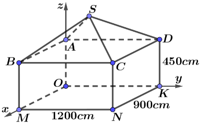 A diagram of a triangle with lines and points
Description automatically generated